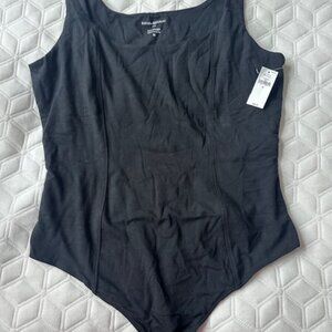 NWT Banana Republic Corset Black Bodysuit, Sz. M